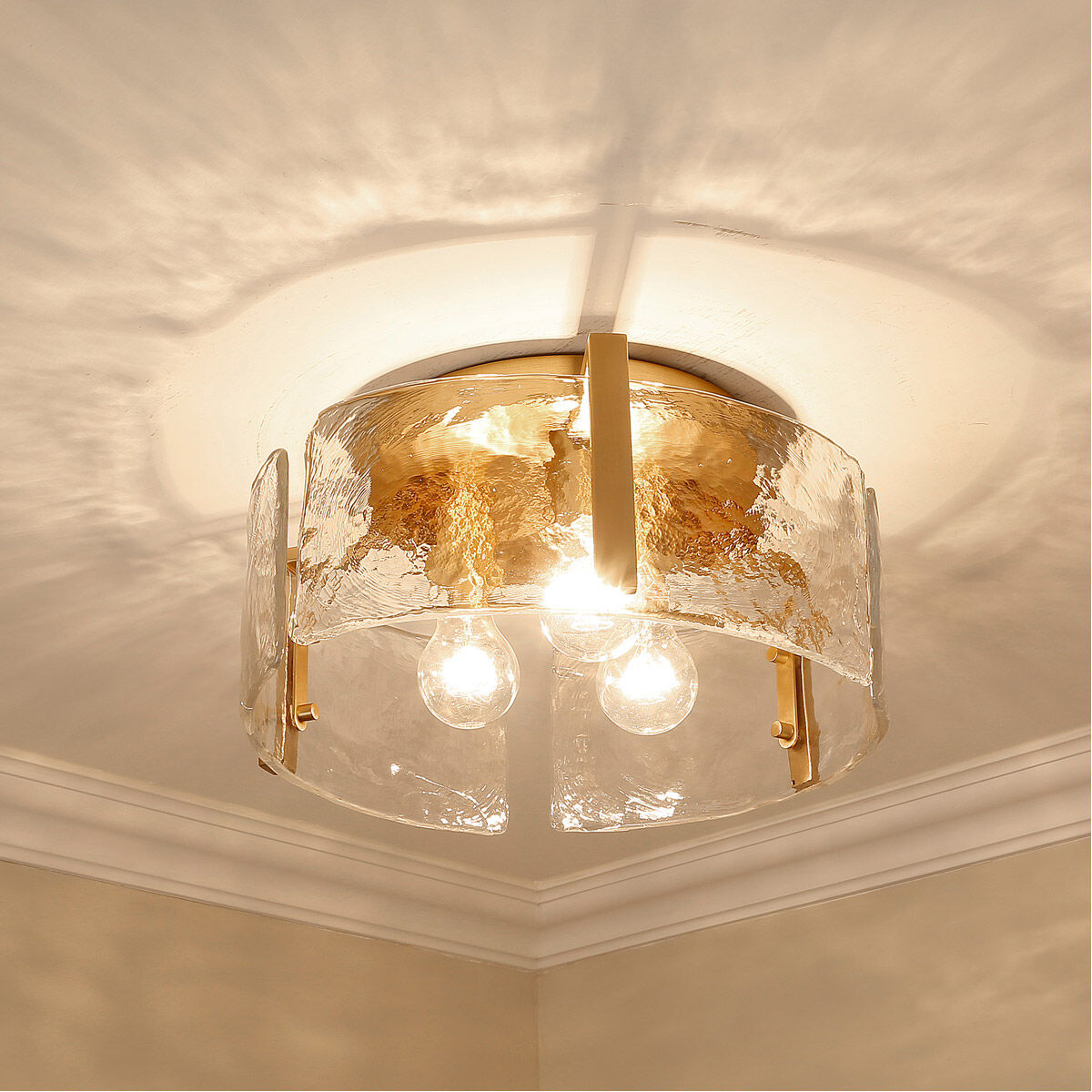 Golden lighting flush mount on sale